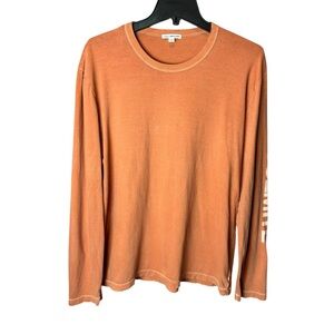 James Perse Yosemite Mountain Hiking T-Shirt Orange